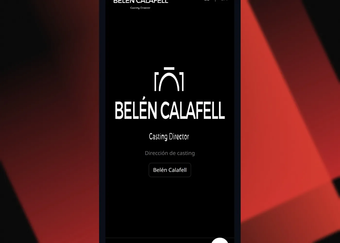 Belén Calafell Casting — Vista móvil