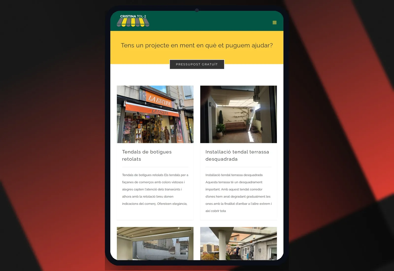 Cristina Tol-2 — Vista tablet
