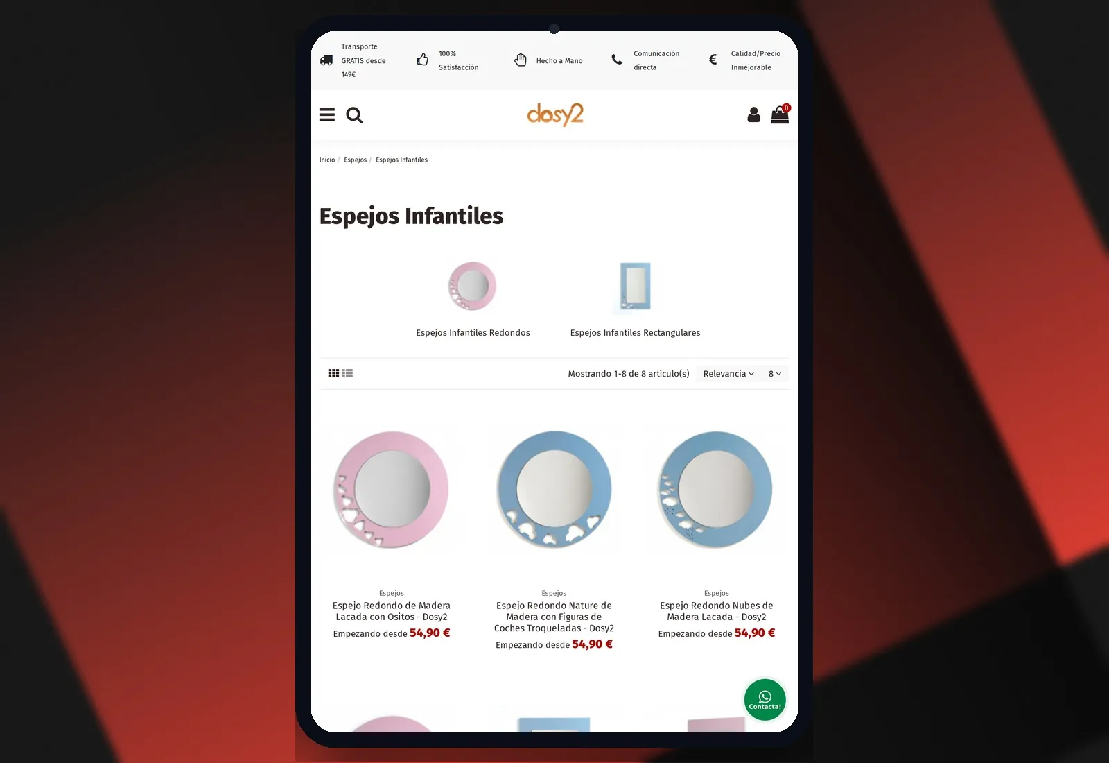 Dosy2 — Tablet view