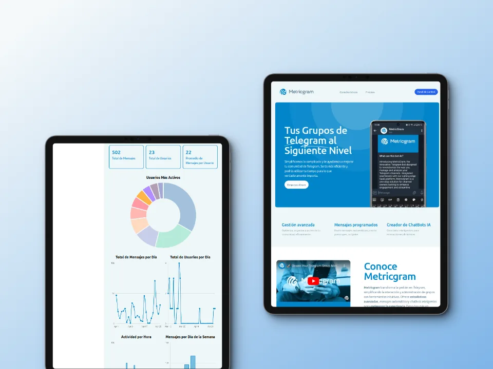 Metricgram — Pantalla de billing