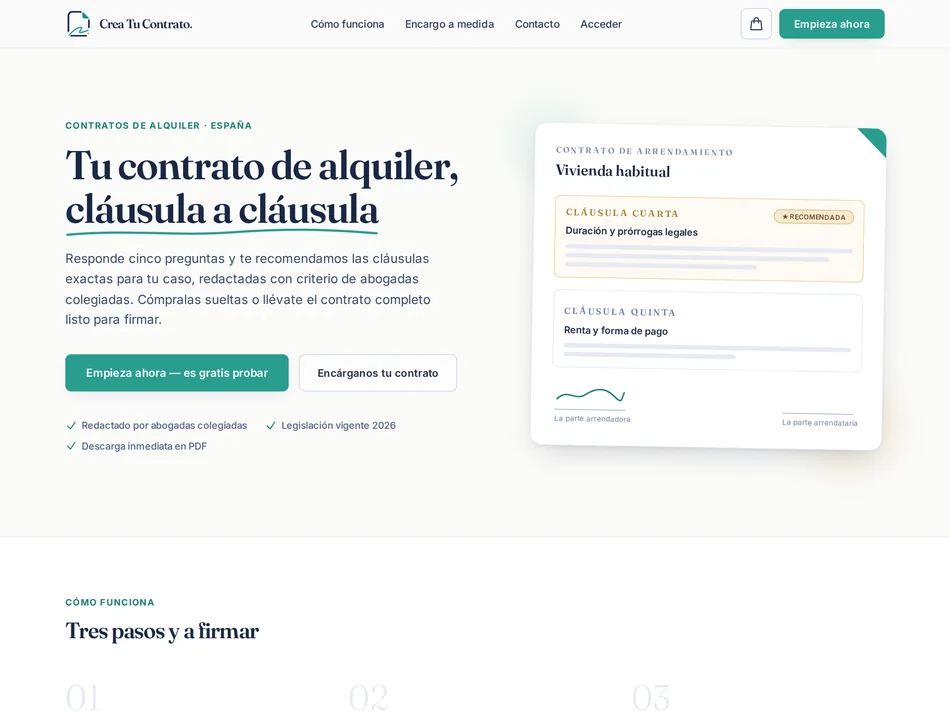 Crea Tu Contrato Online