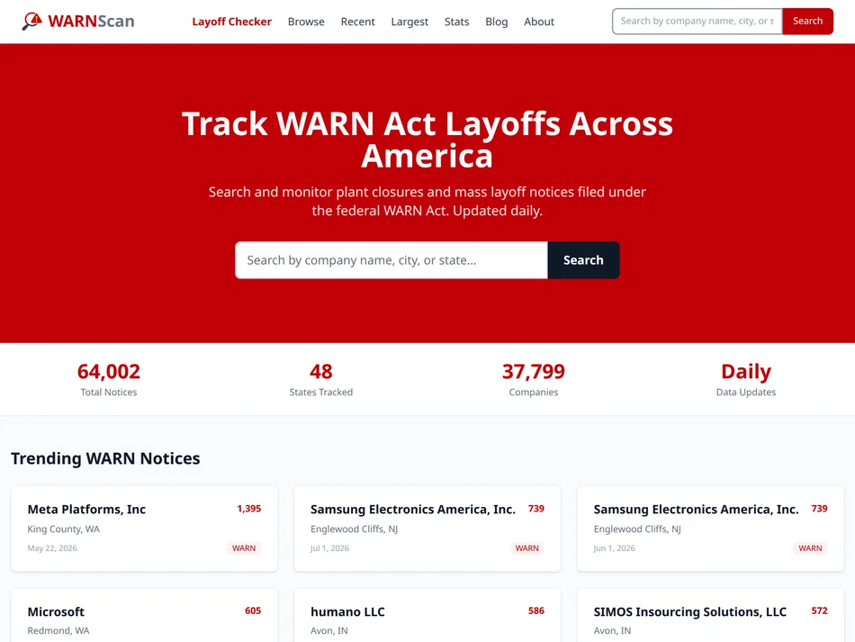 WARNScan